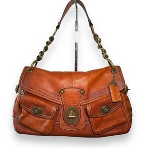 Coach Legacy Leigh Whiskey Leather 65th Anniv
TurnLock Double Pocket Purse 11128